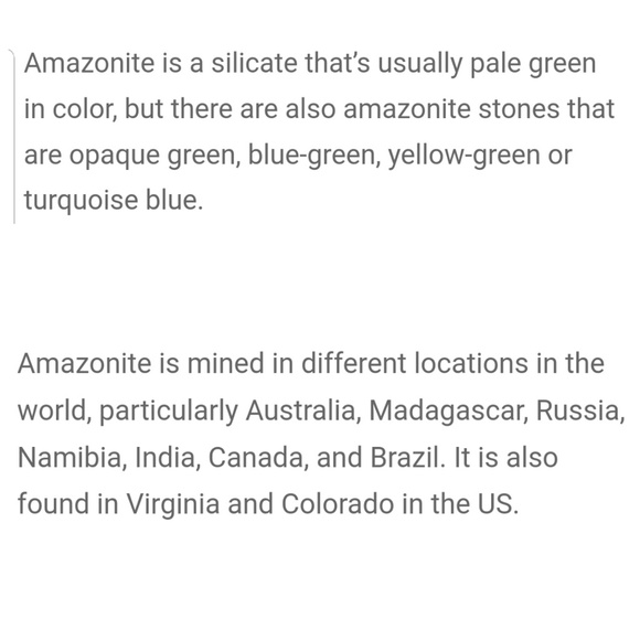 Natural Amazonite Pendant Necklace - Picture 8 of 8